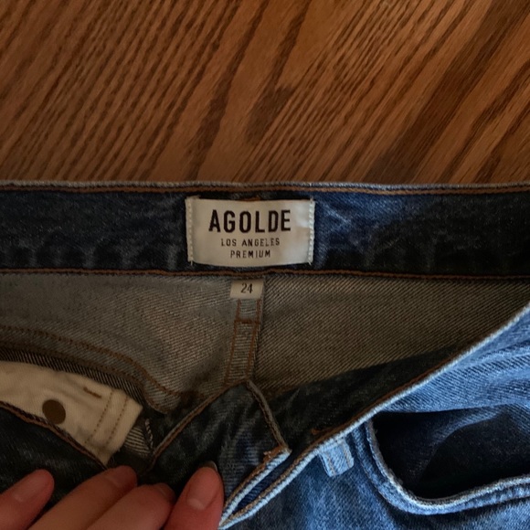 Agolde Riley Jean Cropped Straight Leg - Picture 5 of 6